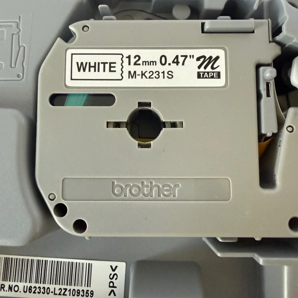 Brother P-Touch PT-90 Personal Label Maker Handheld White Green Deco Mode PT90